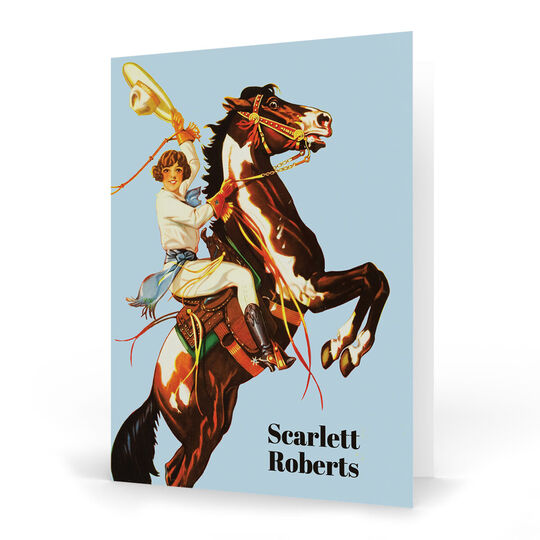 Rodeo Cowgirl Folded Note Cards